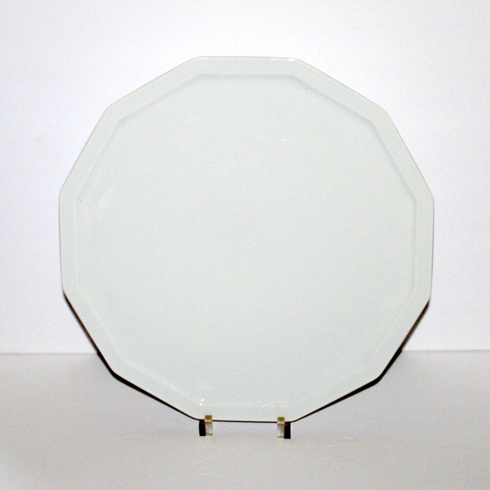 Rosenthal Studio Line Polygon Cake Plate Plater Germany porcelain white